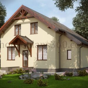 4 room house design in village