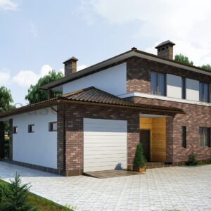 2 storey house design with garage