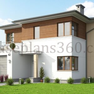 modern double storey house