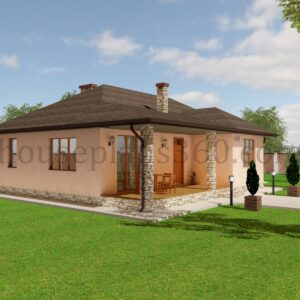 one storey 3 bedroom house design