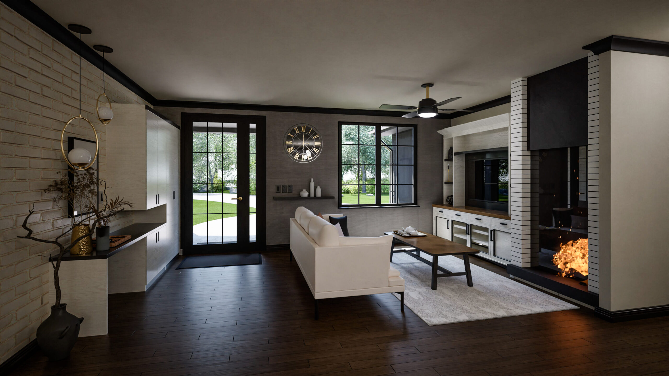 3D model with exterior and interior design