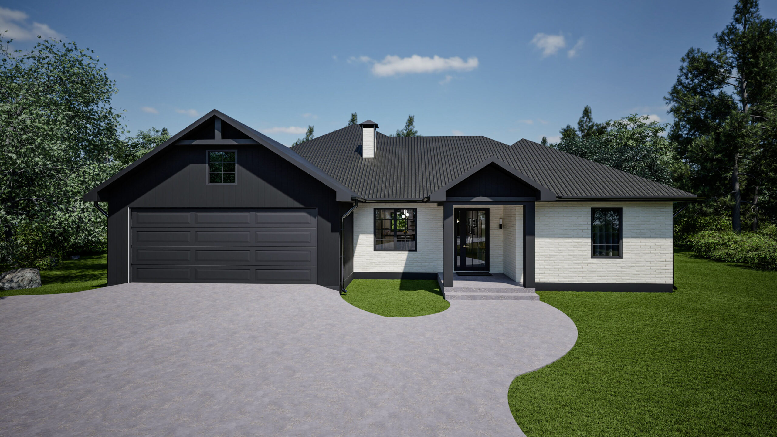 3D model with exterior design